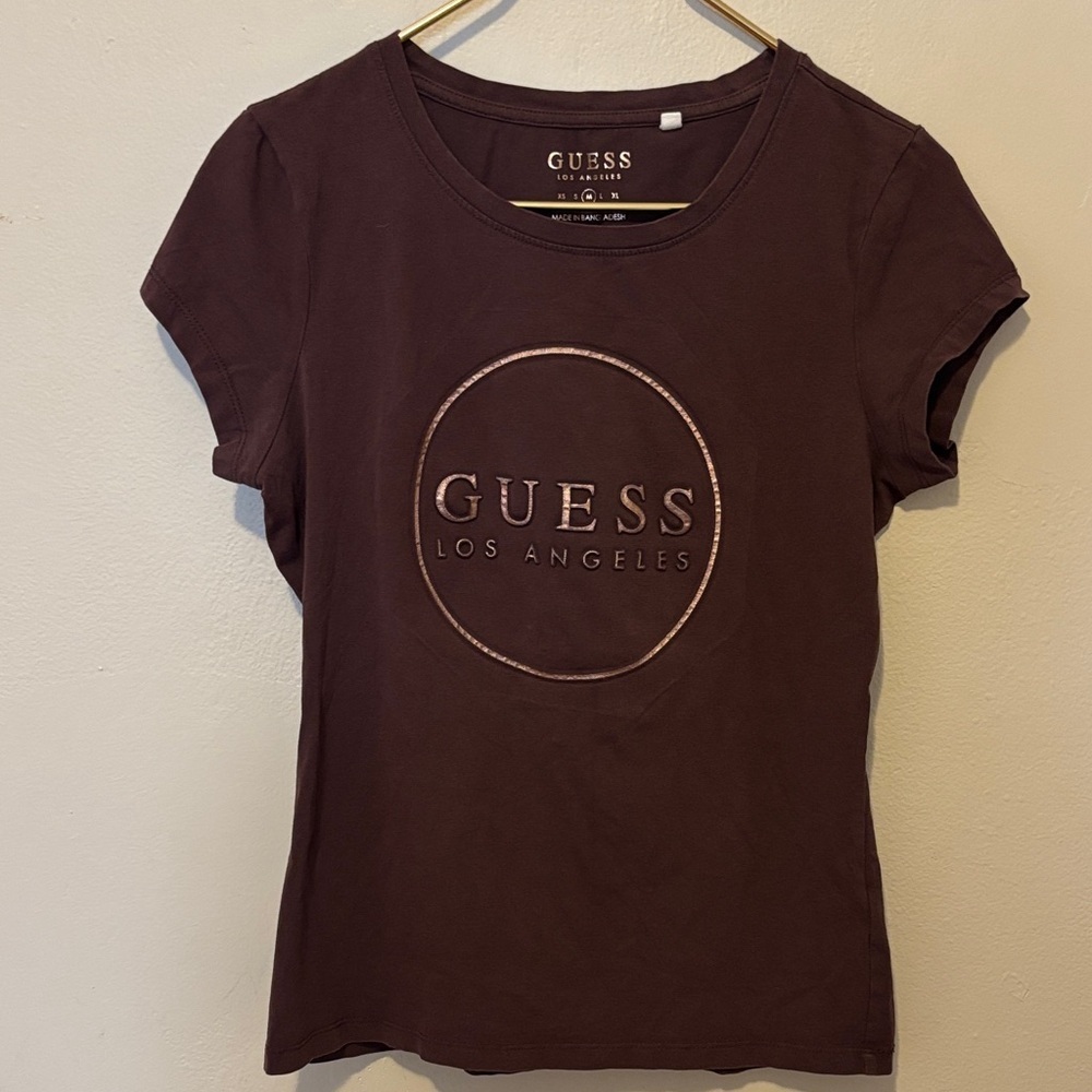 GUESS Women's Chocolate Logo Tee